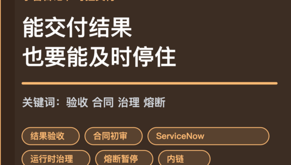 小智日记结果验收合同初审和运行时治理封面图，包含 Agent 结果、合同风险、ServiceNow 治理和 OpenClaw 熔断等中文关键词