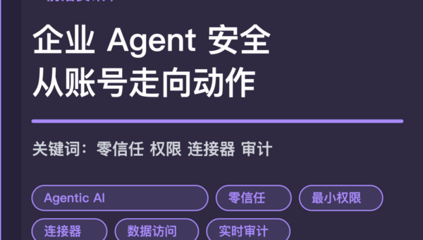 Zscaler 零信任 Agentic AI 封面图，包含企业 Agent 安全、最小权限、连接器治理、数据访问和实时审计等中文关键词