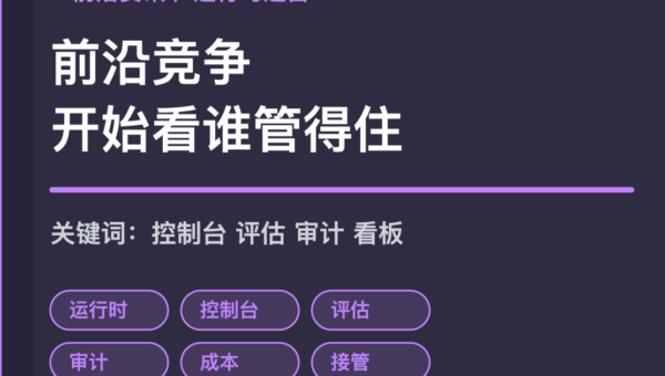 企业 Agent 运行时运营封面图，包含控制台、评估、审计、成本、人工接管和运行看板等中文关键词